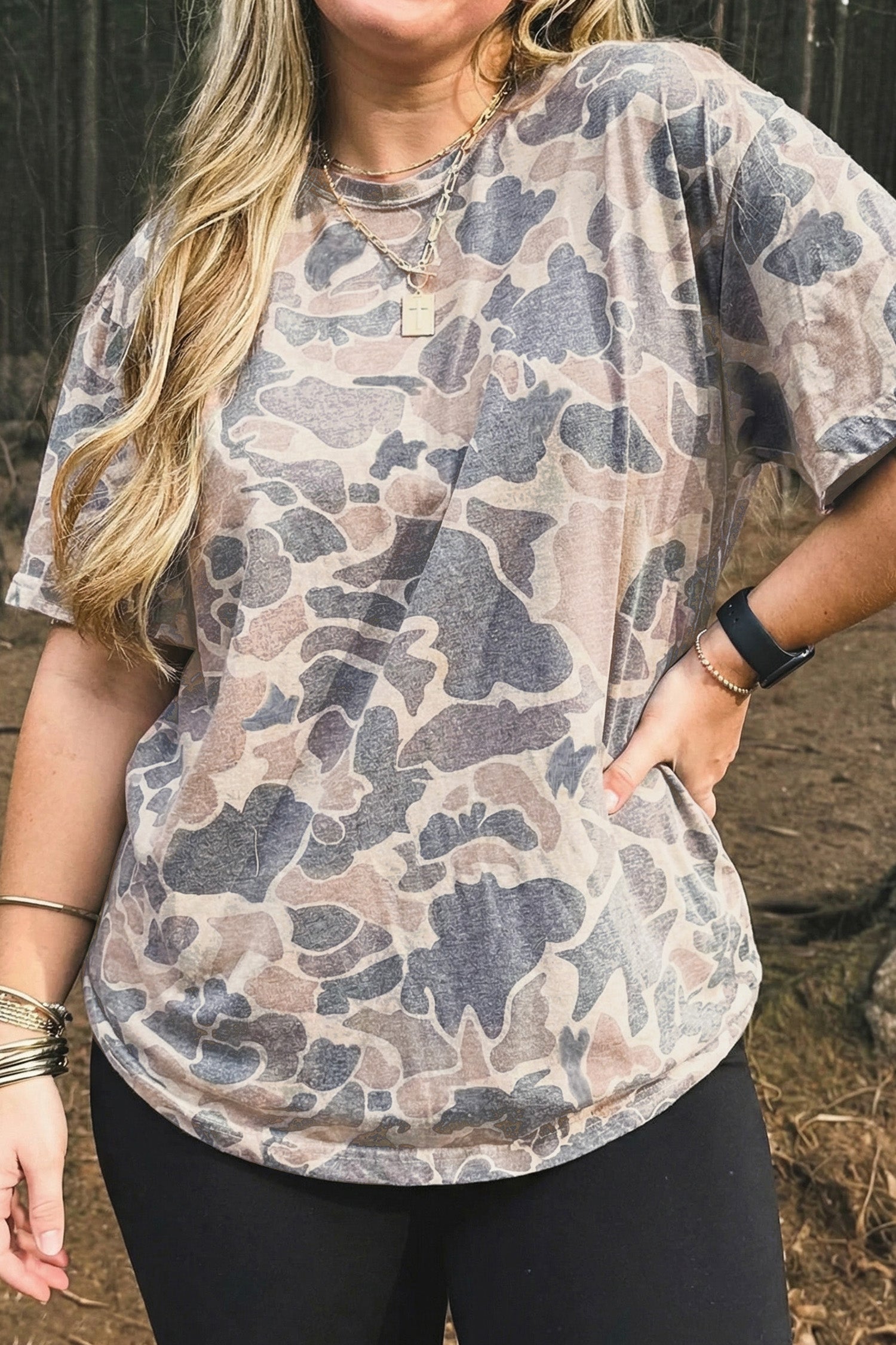 Camouflage Plus Size T Shirt