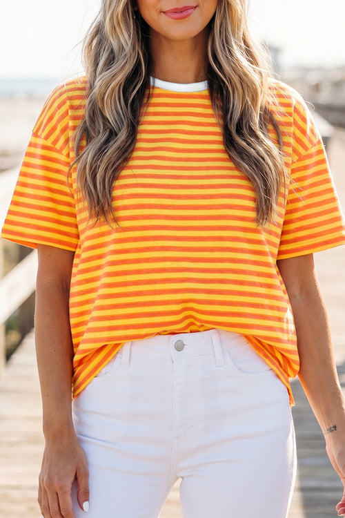 Contrast Drop Shoulder Tee