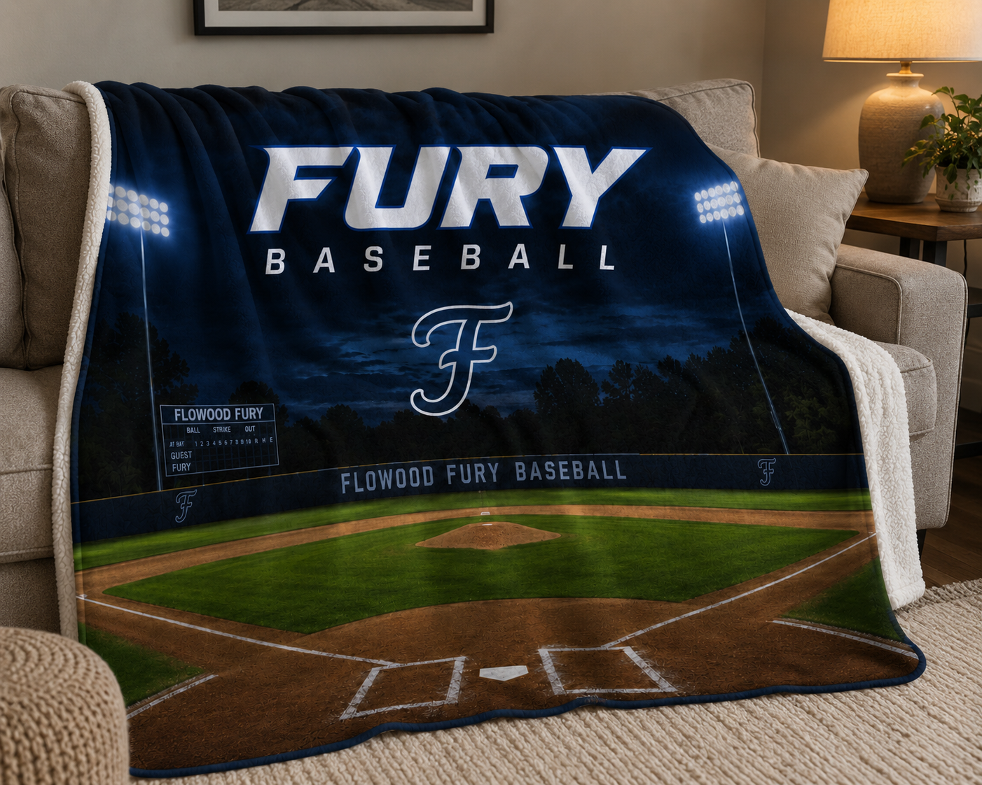FURY Baseball | Sherpa Blanket