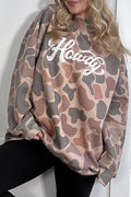 Camo Howdy Baggy Pullover Sweatshirt